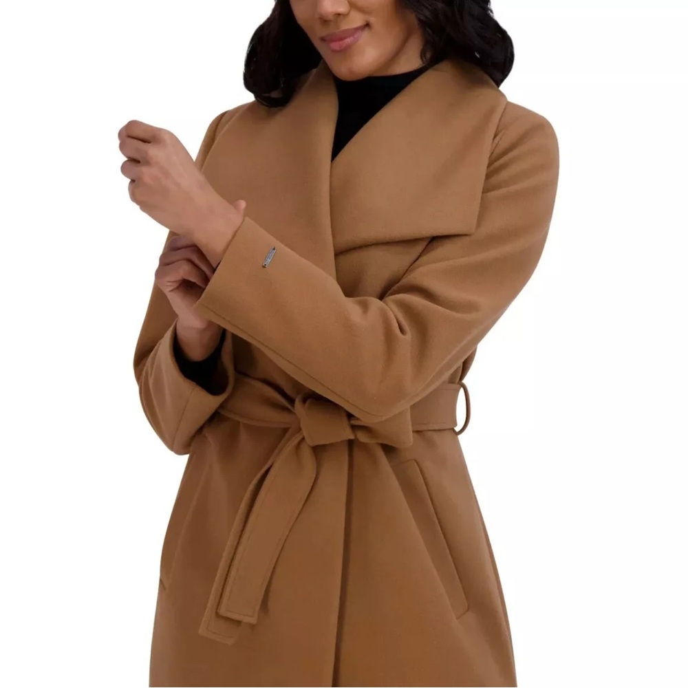 Tahari Tan Pea Coat